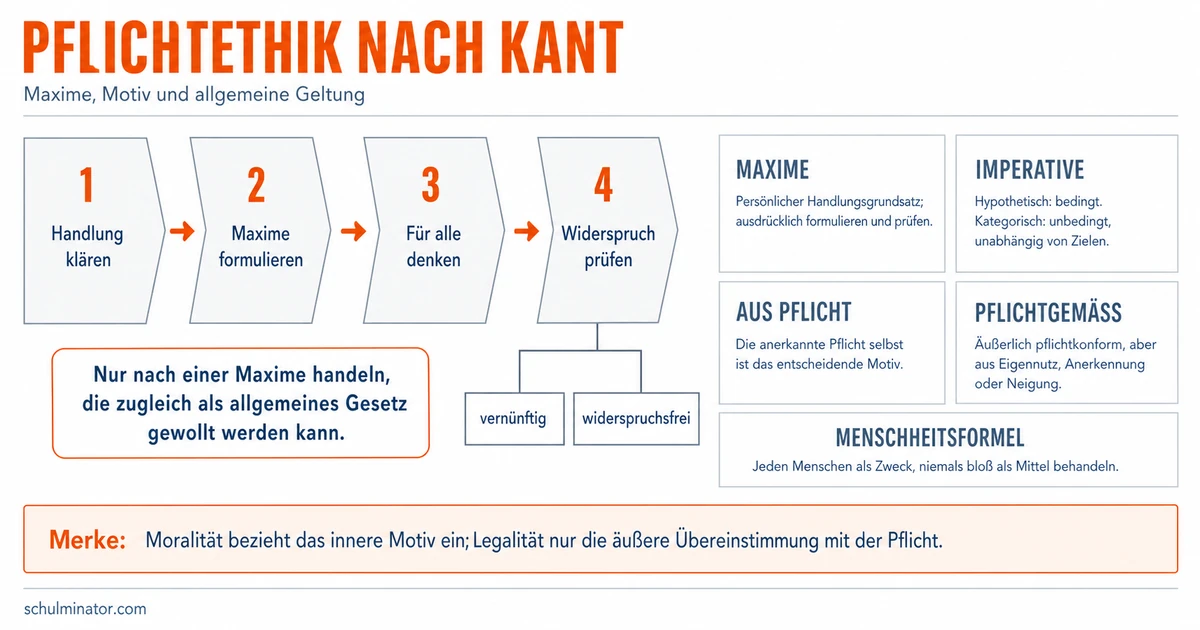 Pflichtethik nach Kant: Prinzipien prüfen