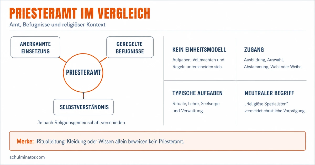 Priester: Aufgaben und Unterschiede erklärt