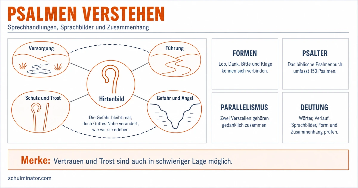 Psalm: Bedeutung, Formen und Psalm 23