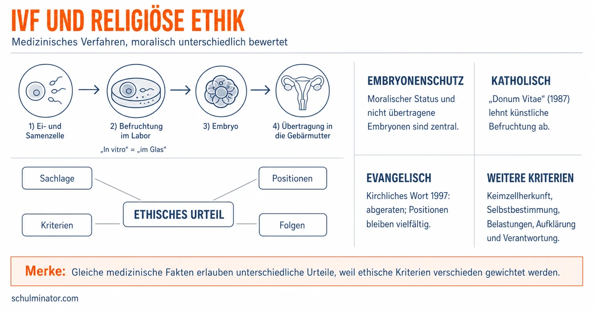 Reproduktionsmedizin und Religion: Positionen prüfen