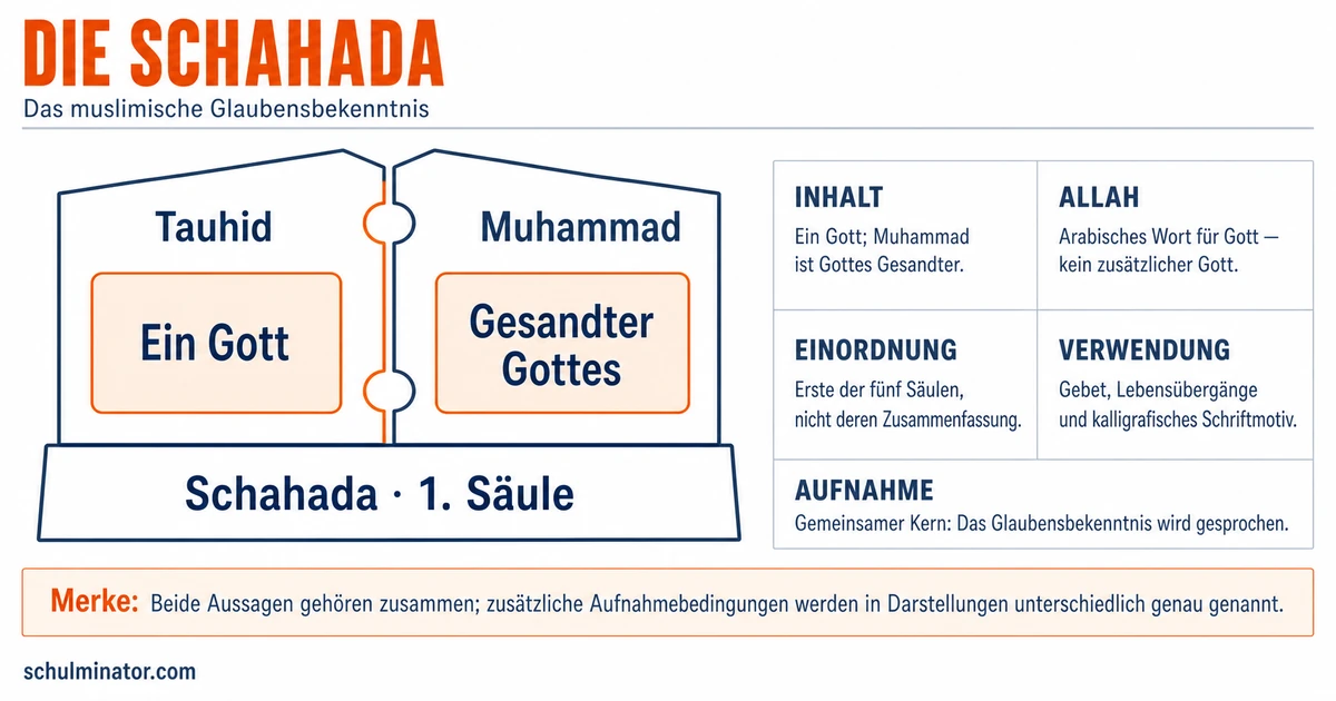 Schahada: Bedeutung und Gebrauch einfach erklärt