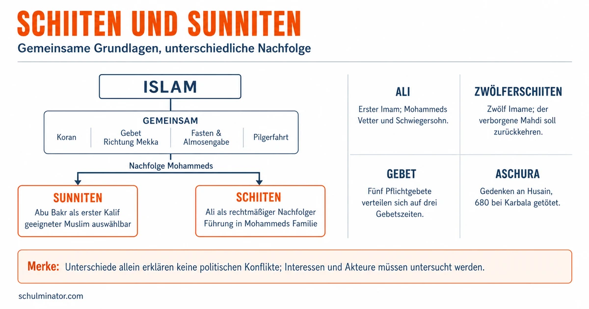Schiiten: Entstehung, Glaube und Unterschiede
