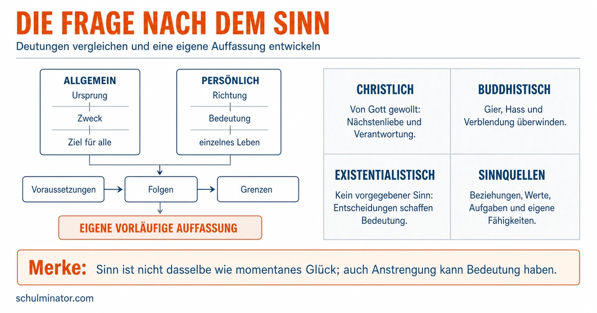 Sinn des Lebens: Antworten verstehen und prüfen