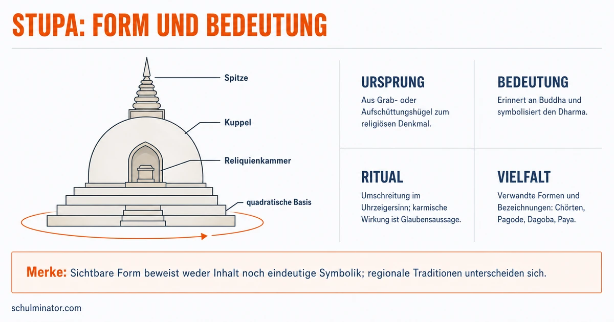 Stupa: Aufbau, Bedeutung und religiöse Funktion