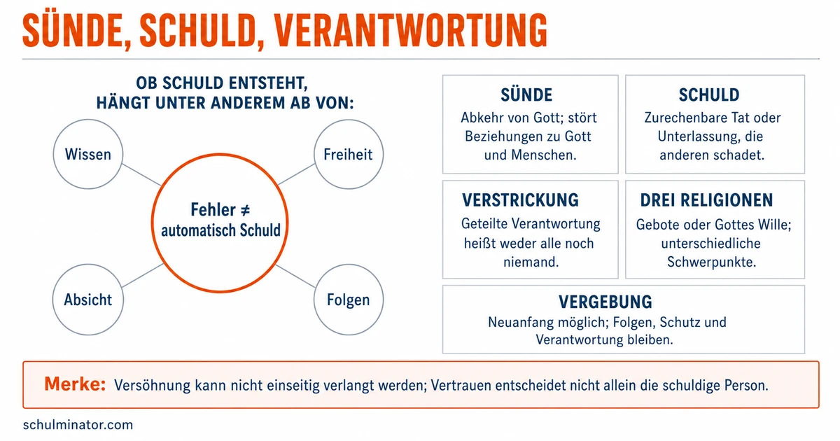 Sünde verstehen: Bedeutung, Schuld und Vergebung