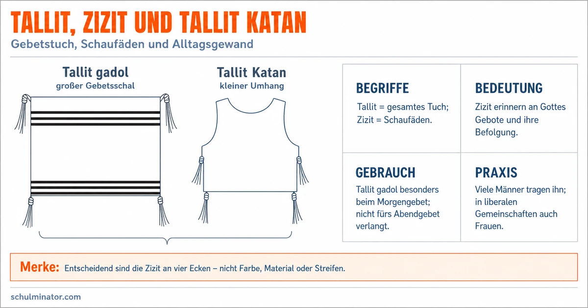 Tallit: Gebetsschal und Zizit einfach erklärt