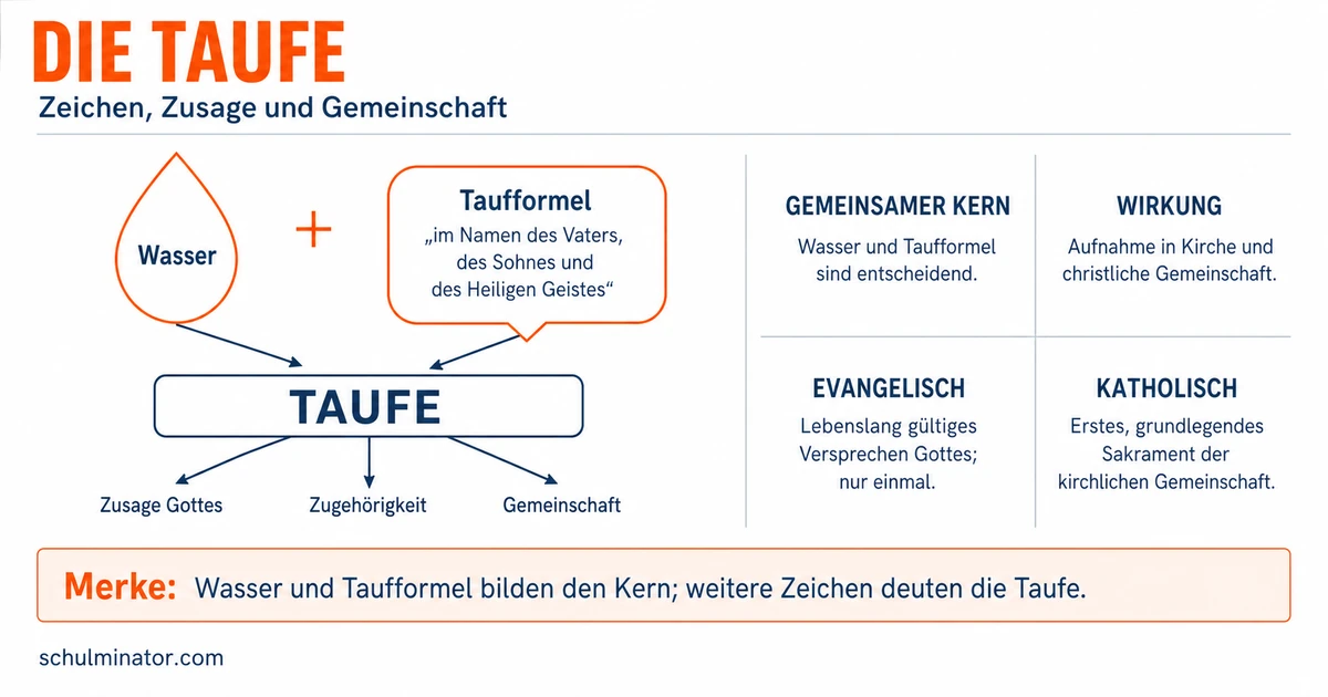 Taufe: Bedeutung, Ablauf und Zeichen erklärt