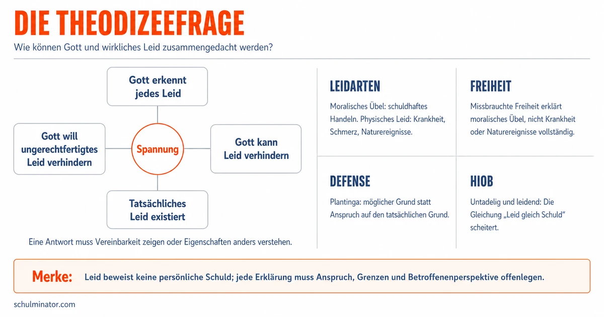 Theodizee: Warum lässt Gott Leid zu?