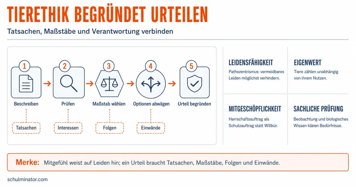 Tierethik: Tiere wahrnehmen und begründet urteilen
