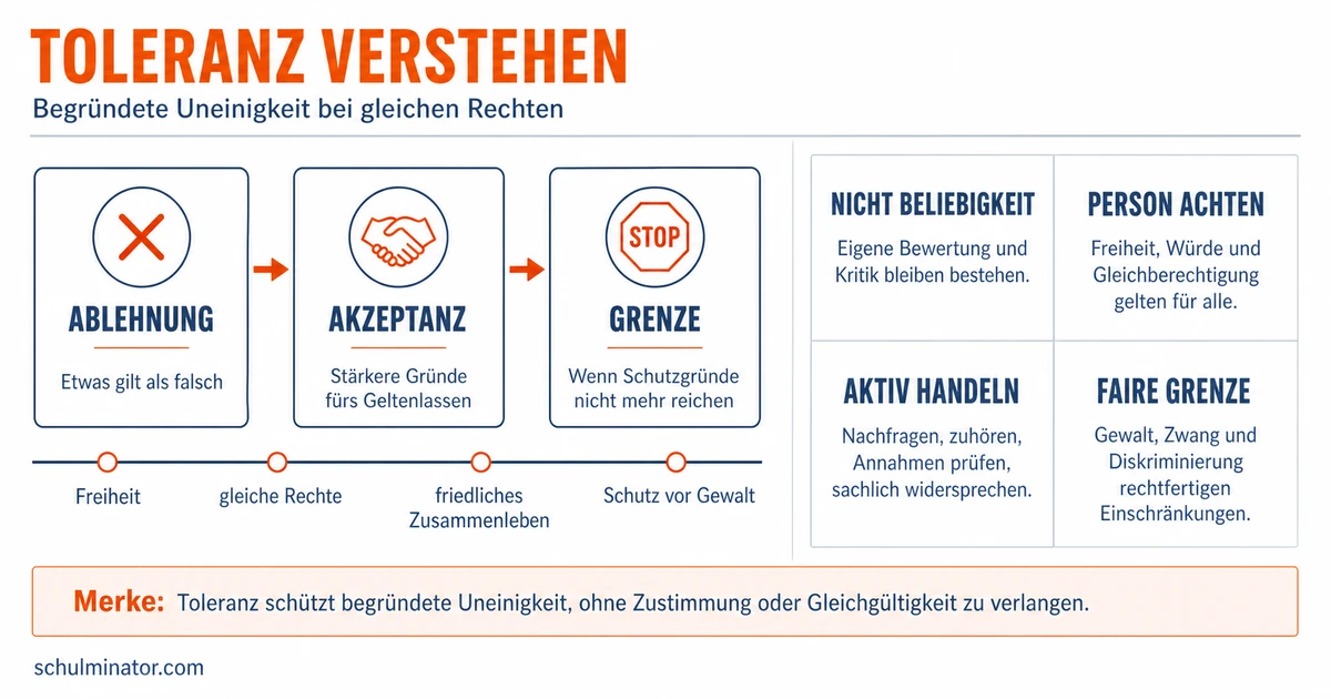 Toleranz: Bedeutung, Grenzen und Religion