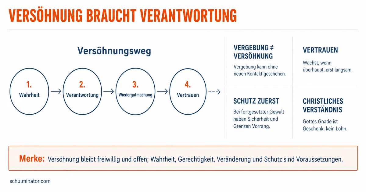 Versöhnung: Neuanfang ohne Verharmlosung