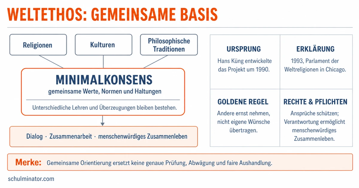 Weltethos: Idee, Werte und Kritik erklärt