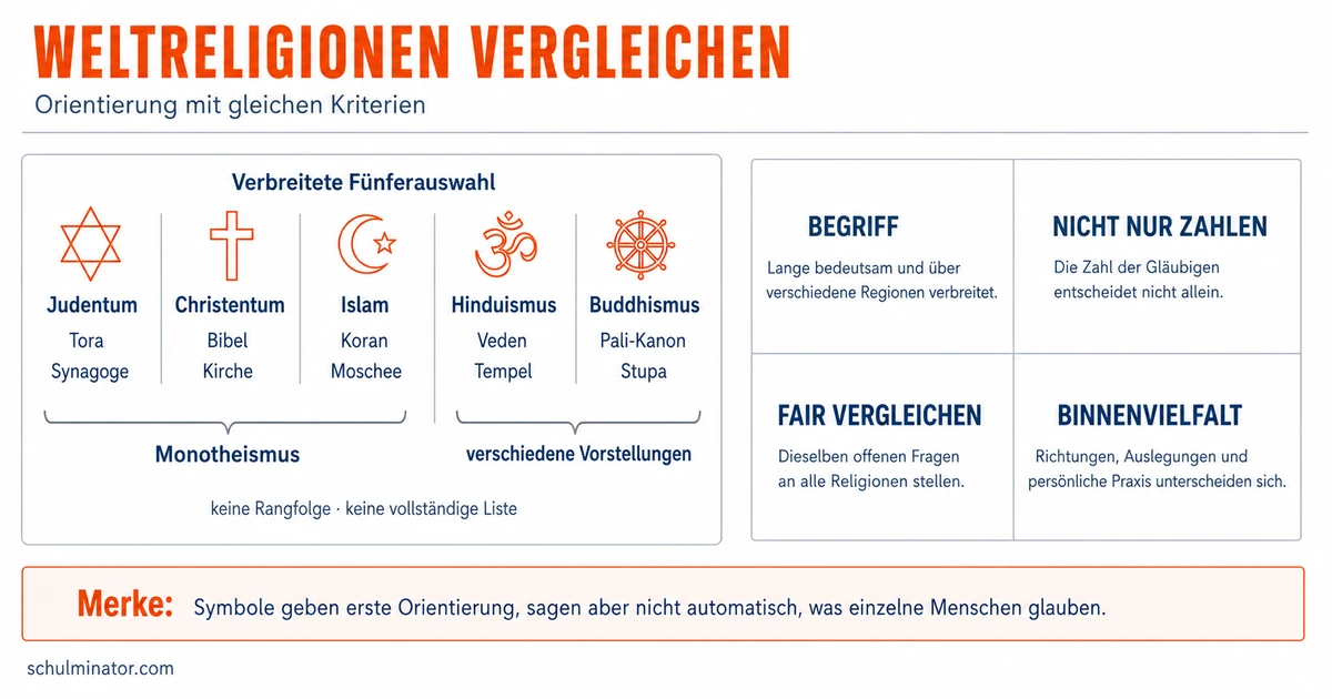 Weltreligionen verstehen und fair vergleichen