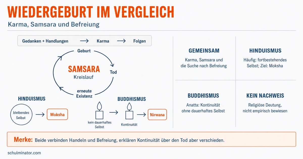 Wiedergeburt im Hinduismus und Buddhismus