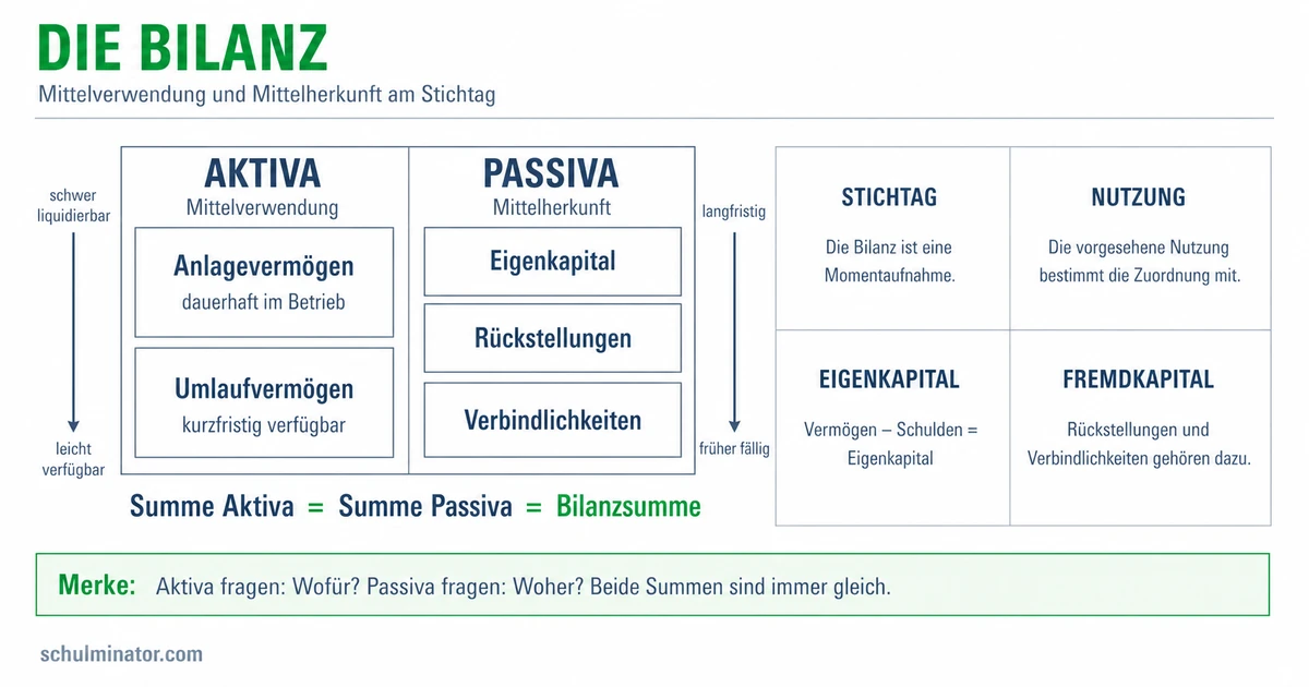 Aktiva und Passiva einfach erklärt
