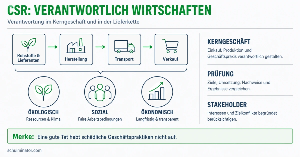 CSR: Unternehmensverantwortung einfach erklärt