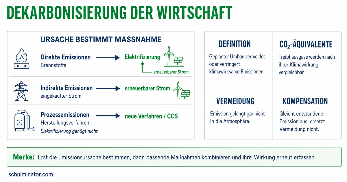 Dekarbonisierung: Wege zur klimafreundlichen Wirtschaft