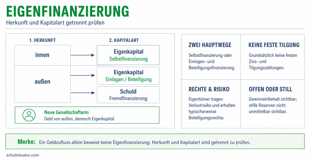Eigenfinanzierung: Formen, Vorteile und Risiken