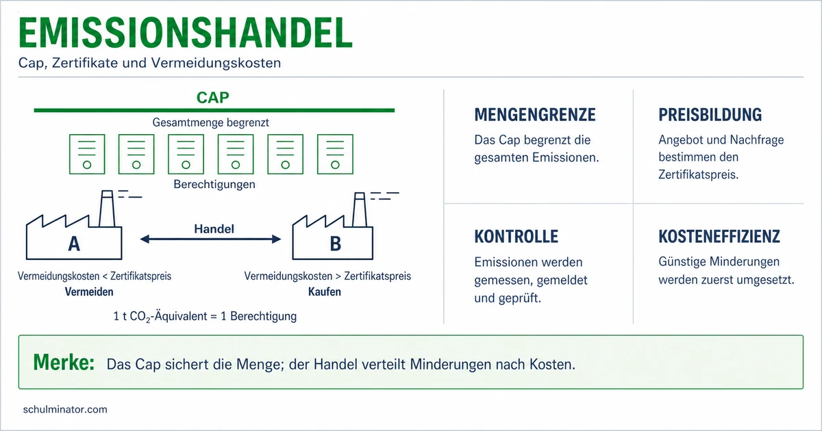 Emissionshandel einfach erklärt: Cap and Trade