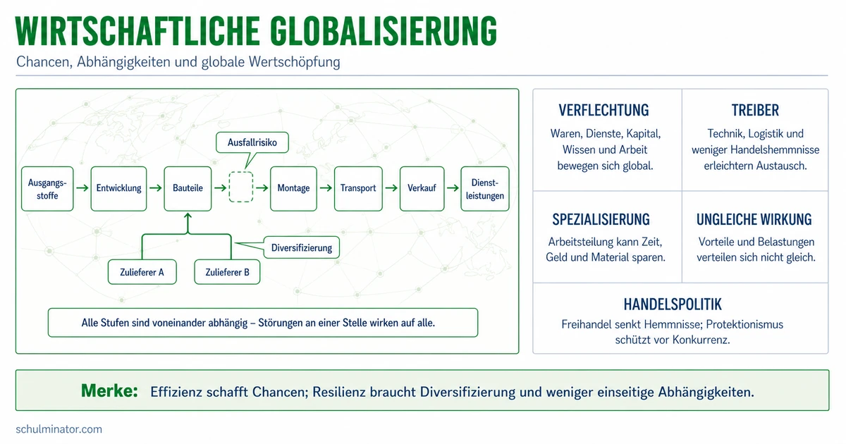 Wirtschaftliche Globalisierung: Chancen und Risiken