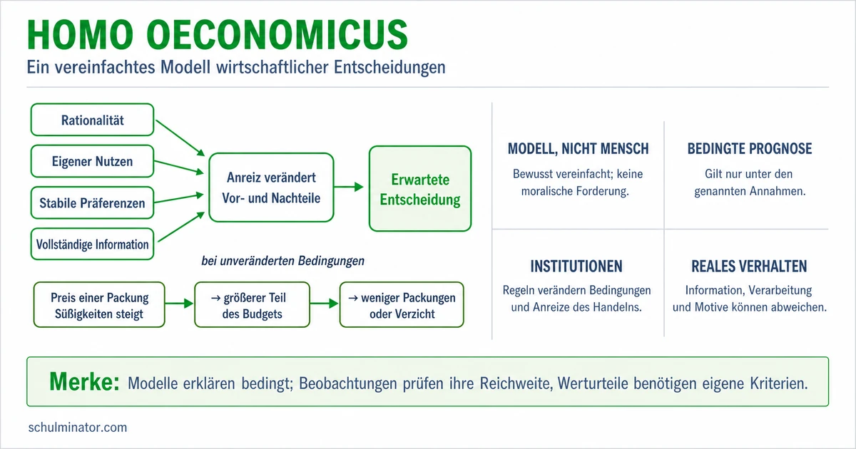Homo oeconomicus: Modell, Nutzen und Grenzen
