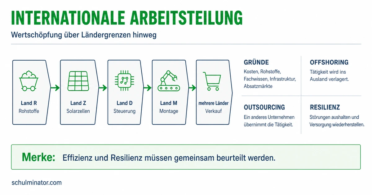 Internationale Arbeitsteilung: Chancen und Risiken