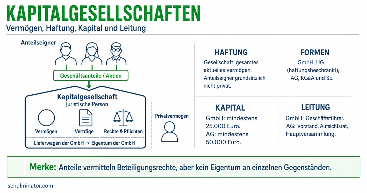 Kapitalgesellschaft einfach erklärt