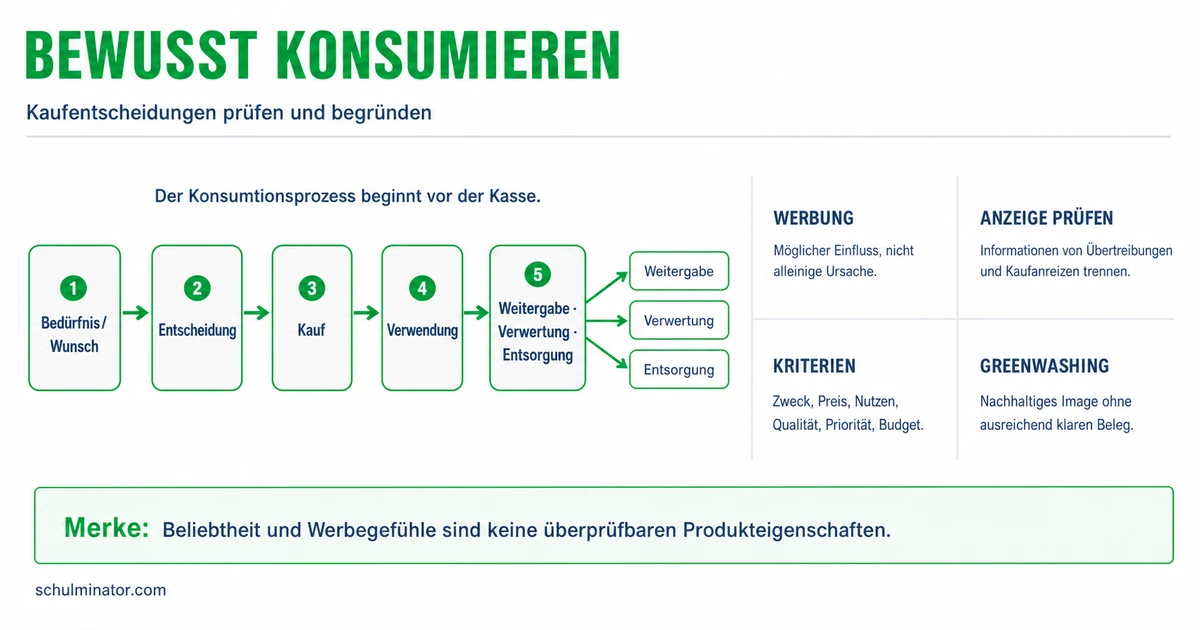 Konsum und Werbung: Kaufentscheidungen prüfen