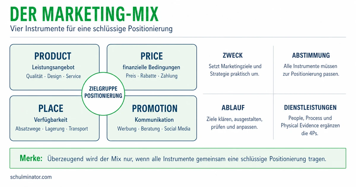 Marketing-Mix: 4Ps und 7Ps einfach erklärt