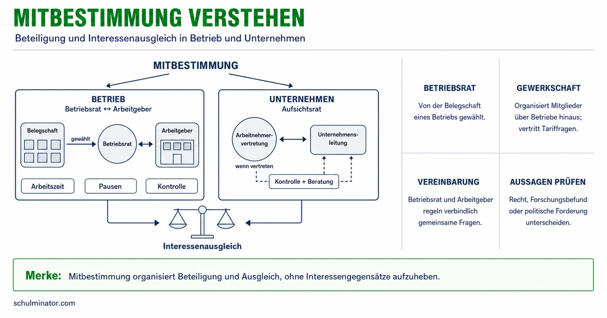 Mitbestimmung: Rechte, Ebenen und Beispiele