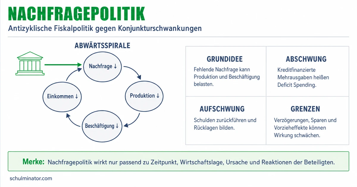 Nachfragepolitik einfach erklärt: Wirkung und Kritik
