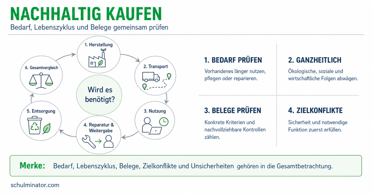 Nachhaltige Kaufentscheidung: Produkte fair prüfen