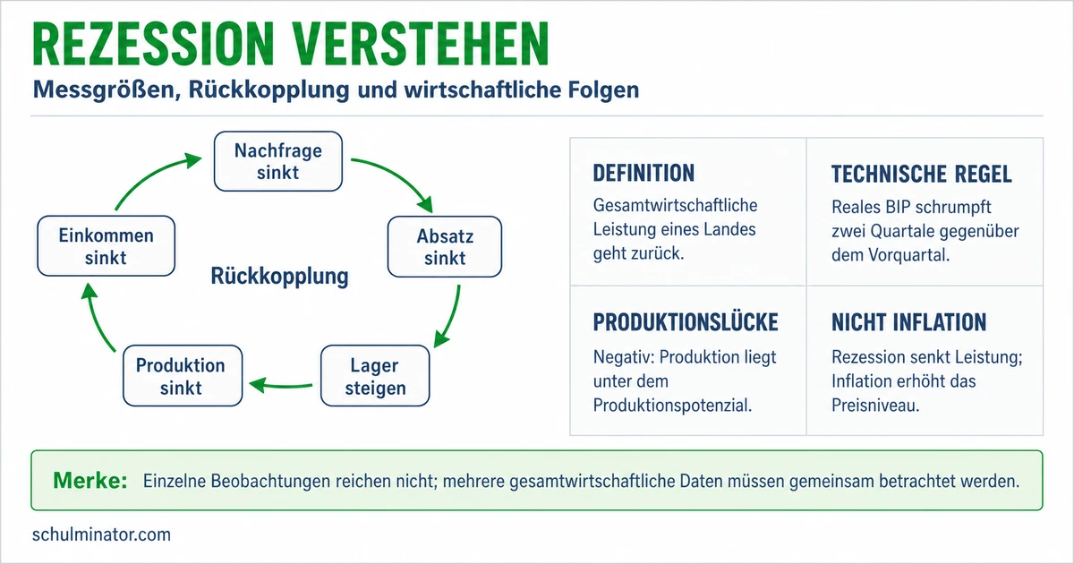 Rezession: Ursachen, Folgen und Messung