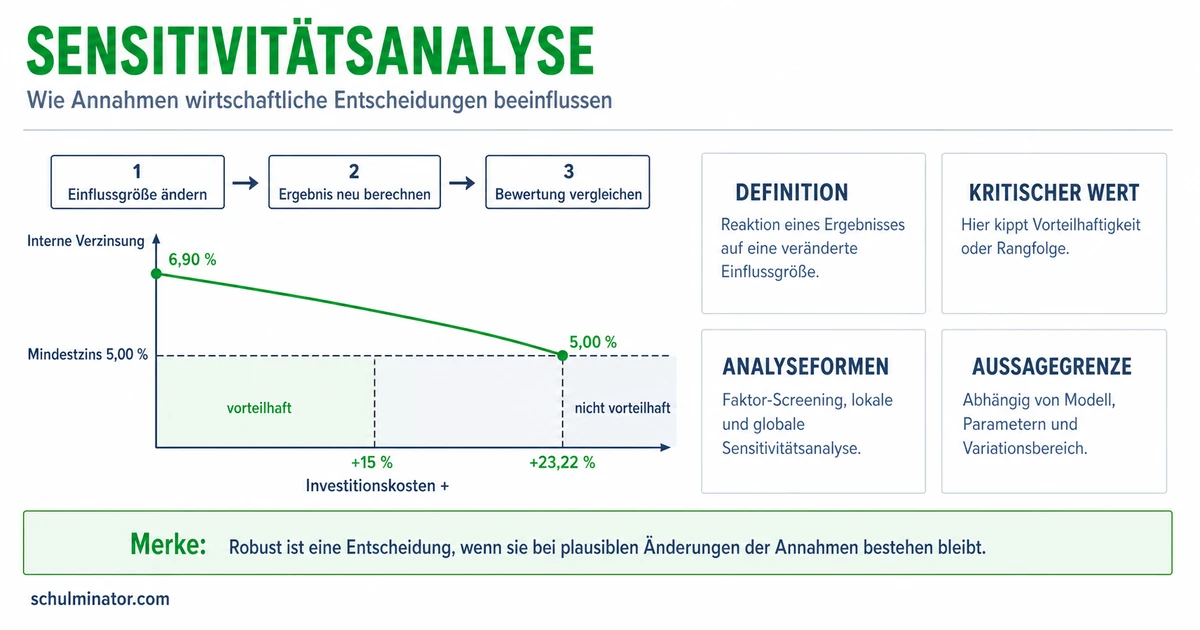 Sensitivität in der Wirtschaft einfach erklärt