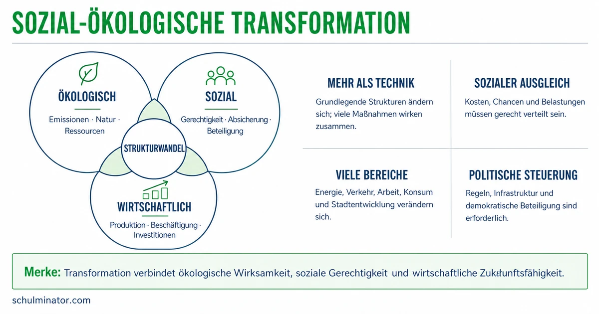 Sozial-ökologische Transformation einfach erklärt