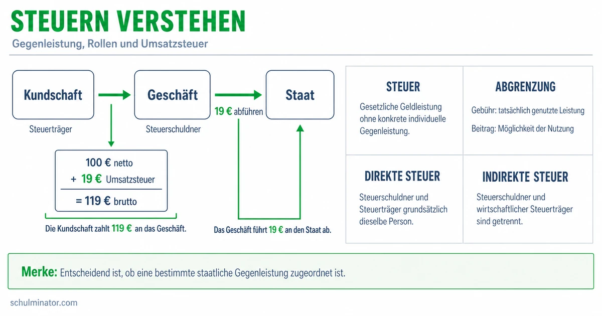 Steuern einfach erklärt: Arten, Zweck und Wirkung