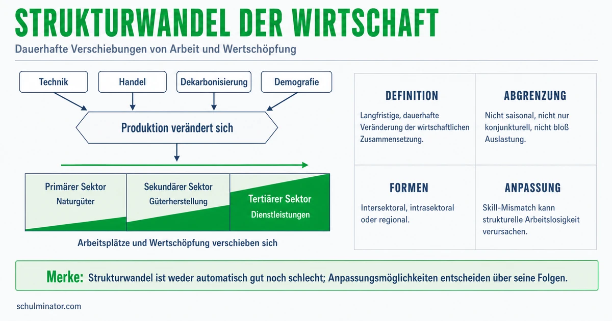 Strukturwandel: Ursachen, Folgen und Beispiele