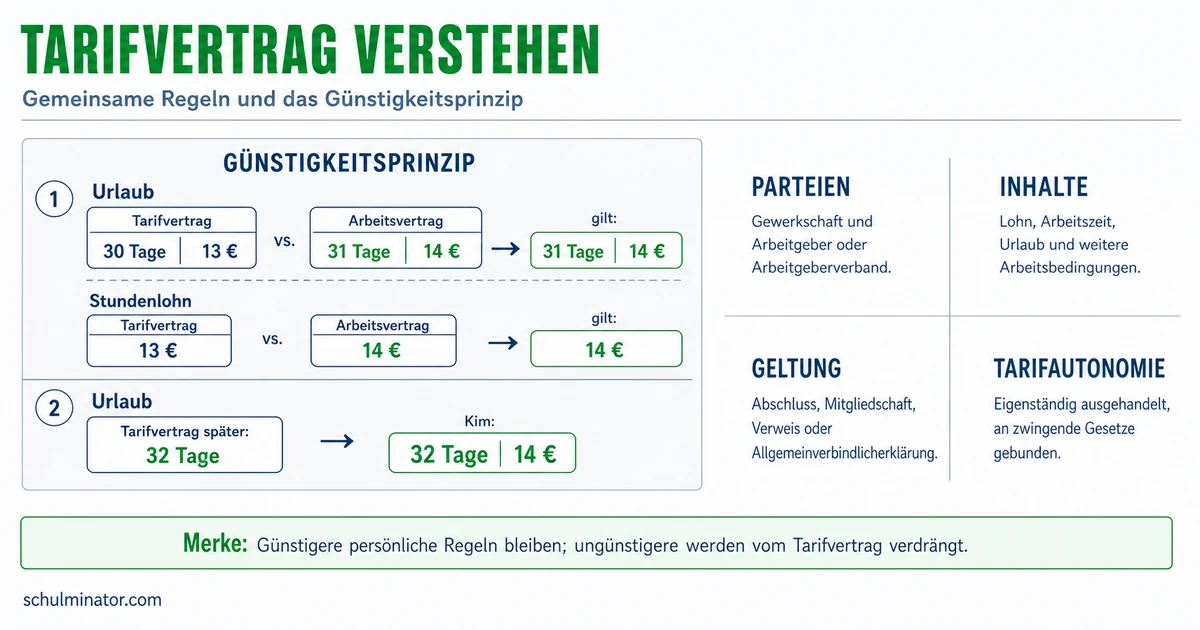 Tarifvertrag: Regeln, Geltung und Verhandlung