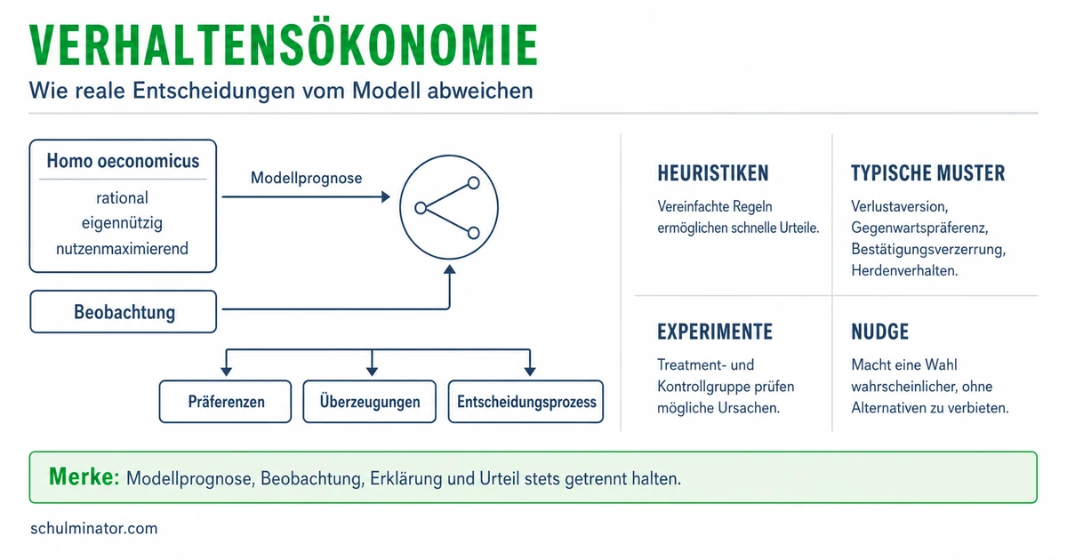 Verhaltensökonomie: Entscheidungen verstehen