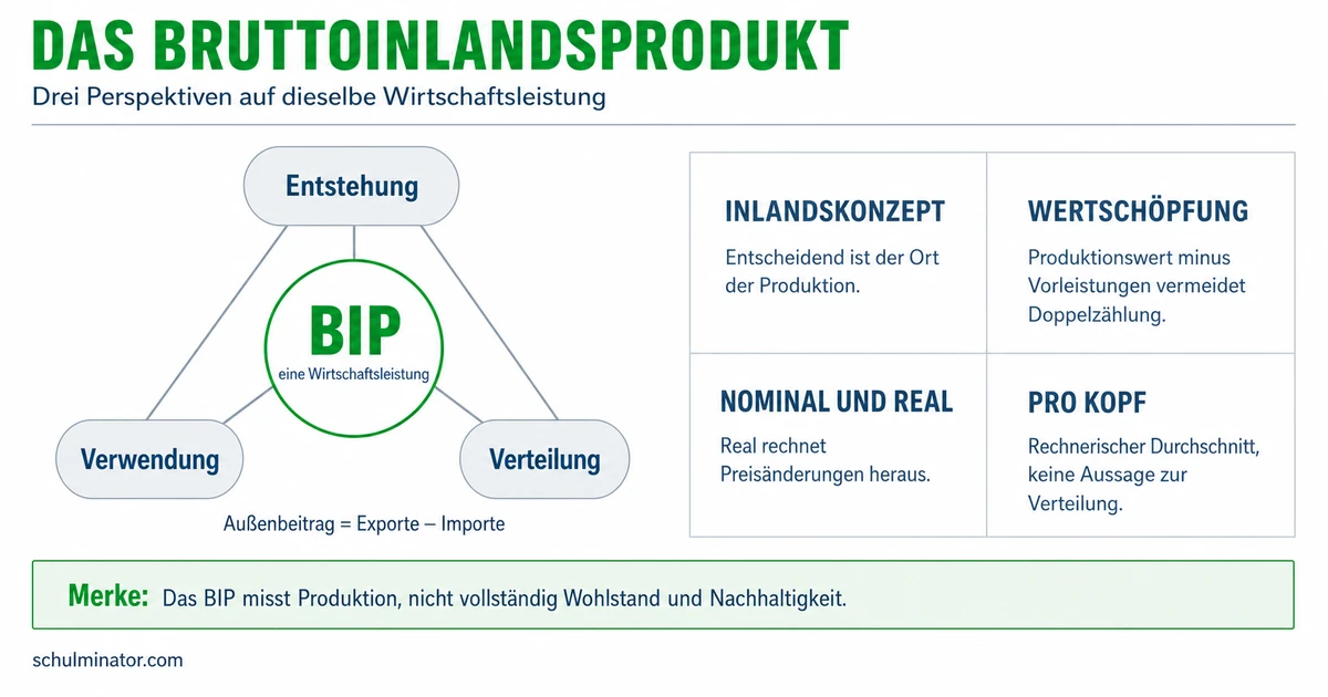 Volkswirtschaftliche Gesamtrechnung: BIP verstehen