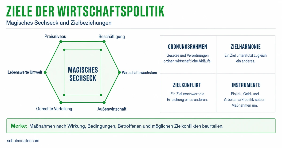 Wirtschaftspolitik: Ziele, Instrumente, Konflikte
